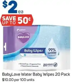 Foodland BabyLove Water Baby Wipes offer
