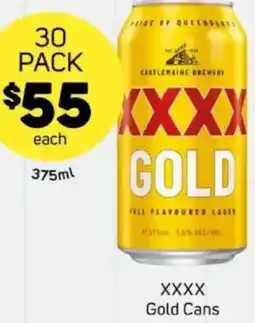 Foodland XXXX Gold Cans offer