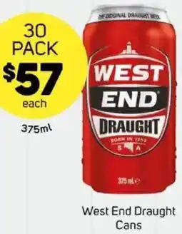 Foodland West End Draught Cans offer