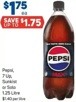 Foodland Pepsi, 7 Up, Sunkist or Solo offer