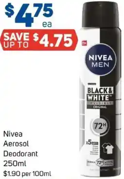 Foodland Nivea Aerosol Deodorant offer