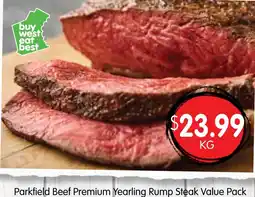 Spudshed Parkfield Beef Premium Yearling Rump Steak offer