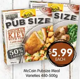 Spudshed McCain Pubsize Meal offer