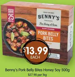 Spudshed Benny's Pork Belly Bites Honey Soy offer
