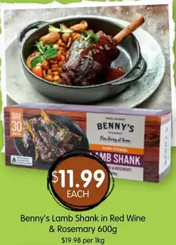 Spudshed Benny's Lamb Shank in Red Wine & Rosemary offer