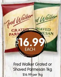 Spudshed Fred Walker Grated or Shaved Parmesan offer