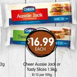 Spudshed Cheer Aussie Jack or Tasty Slices offer