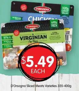 Spudshed D'orsogna sliced meats varieties offer