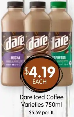 Spudshed Dare Iced Coffee Varieties offer