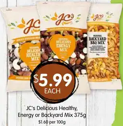 Spudshed JC's Delicious Healthy, Energy or Backyard Mix offer