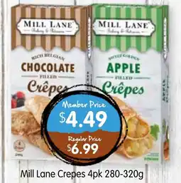 Spudshed Mill lane crepes offer