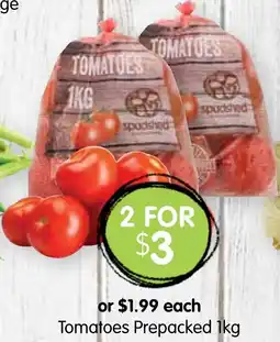 Spudshed Tomatoes Prepacked offer