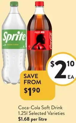 Foodworks Coca-Cola Soft Drink offer