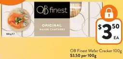 Foodworks OB Finest Wafer Cracker offer
