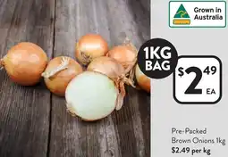 Foodworks Brown Onions offer