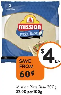 Foodworks Mission Pizza Base offer