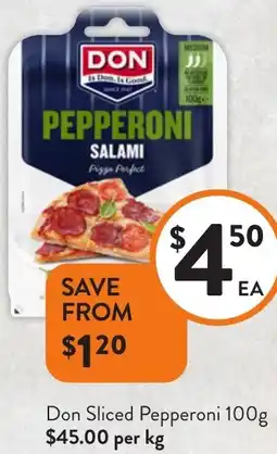Foodworks Don Sliced Pepperoni offer
