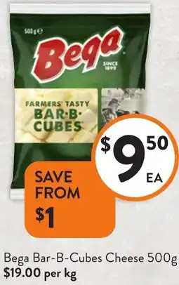 Foodworks Bega Bar-B-Cubes Cheese offer