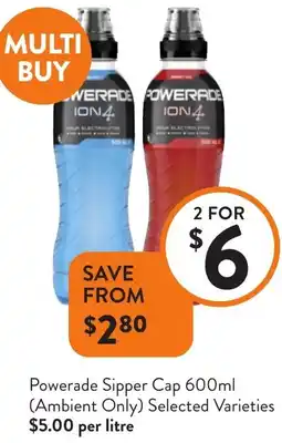 Foodworks Powerade Sipper Cap offer
