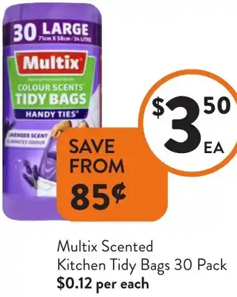 Foodworks Multix Scented Kitchen Tidy Bags offer