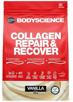 healthylife BSc Body Science Collagen Repair and Recover Vanilla 400g offer