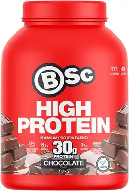 healthylife BSc Body Science High Protein Powder Chocolate - 1.8kg offer