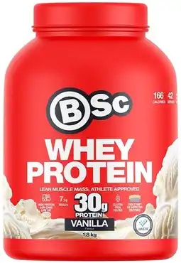 healthylife BSc Body Science Whey Protein Powder Vanilla - 1.8kg offer