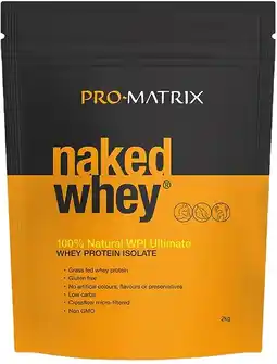 healthylife Pro Matrix Naked Whey Protein Isolate Unflavoured 2kg offer