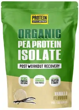 healthylife Protein Supplies Australia PeaPro Vegan Pea Protein Vanilla Bean 1kg offer