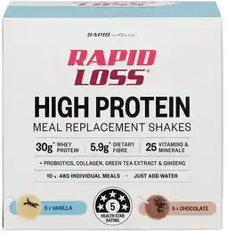 healthylife Rapid Loss High Protein Meal Replacements Shake Mixed Pack 10 x 48g offer