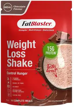 healthylife Naturopathica FatBlaster Weight Loss Shake Chocolate 465g offer