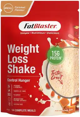 healthylife Naturopathica FatBlaster Weight Loss Shake Caramel 465g offer