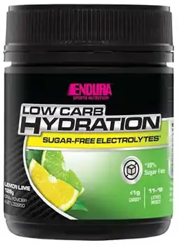 healthylife Endura Rehydration Low Carb Fuel Lemon Lime 135g offer