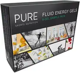 healthylife Pure Sports Nutrition Fluid Energy Gels 8-Gel Sample Pack offer