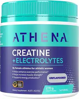 healthylife Athena Creatine + Electrolytes Unflavoured 270g offer