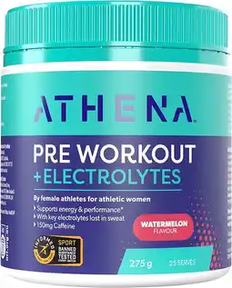 healthylife Athena Preworkout + Electryolytes + Caffeine Watermelon 275g offer