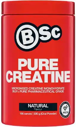 healthylife BSc Body Science Pure Creatine Monohydrate Powder 500g offer