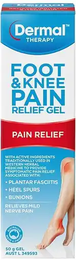 healthylife Dermal Therapy Foot & Knee Pain Relief Gel 50g offer