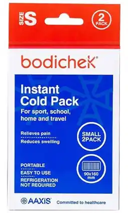 healthylife Bodichek Instant Cold Packs Small 16 x 9cm 2 Pack offer
