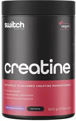 healthylife Switch Nutrition Creatine Monohydrate Mango Passionfruit 500g offer