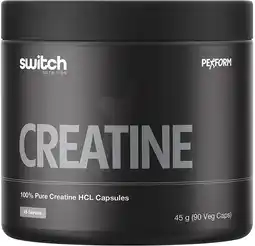 healthylife Switch Nutrition Creatine 100% Pure HCL 90 Capsules offer