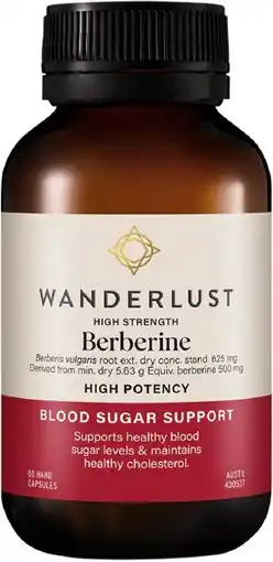 healthylife Wanderlust Berberine Capsules 60 Capsules offer