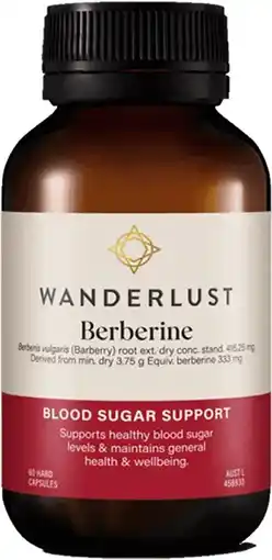 healthylife Wanderlust Berberine 333mg 60 Capsules offer