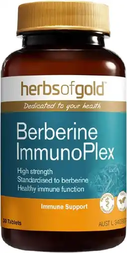 healthylife Herbs of Gold Berberine ImmunoPlex 30 Tablets offer