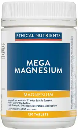 healthylife Ethical Nutrients Mega Magnesium 120 Tablets offer