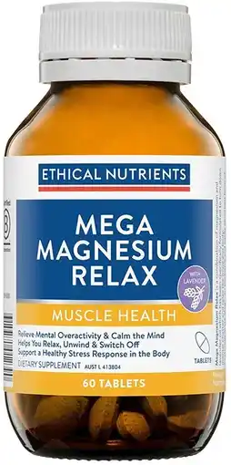 healthylife Ethical  Nutrients Mega Magnesium Relax 60 Tablets offer