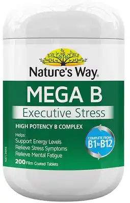 healthylife Nature’s Way Mega B 200 Tablets offer