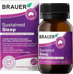 healthylife Brauer Sleep Sustained Release 30 Tablets offer