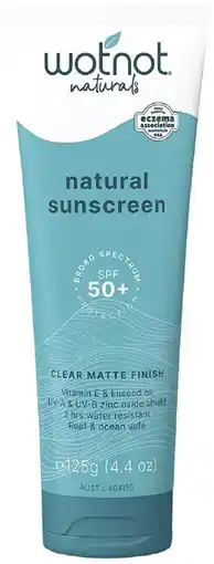 healthylife Wotnot Natural Sunscreen SPF 50+ 125g offer