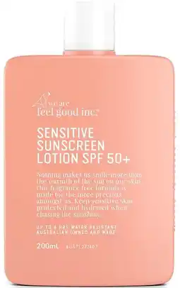 healthylife We Are Feel Good Inc Sensitive Sunscreen Lotion SPF50 200ml offer